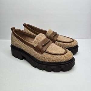 Circus NY by Sam Edelman Teddy Faux Shearling Platform Lug Sole Pierre Loafer-11